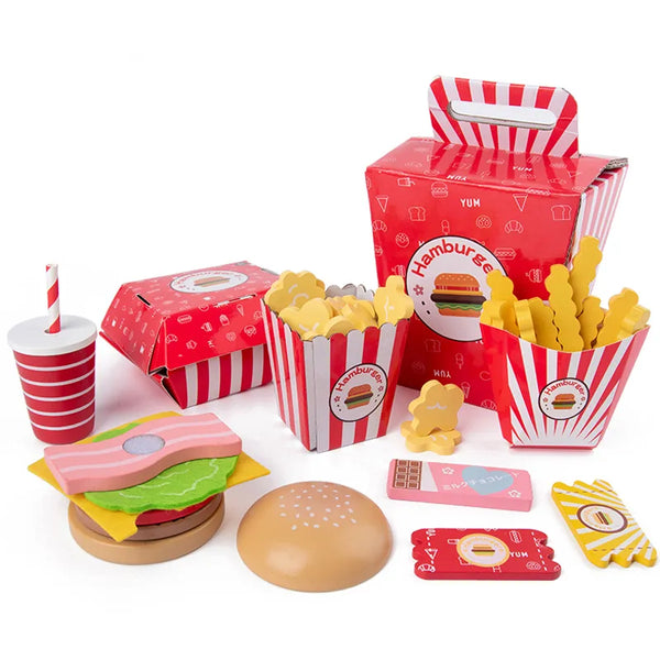 Burgers and Fries Toy Set for Children - MOOGCO Baby
