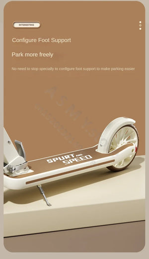 Foldable Kick Scooter for Kids & Adults – 2-Wheel Scooter