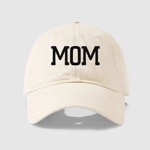 Embroidered Cotton Baseball Cap MOM and DAD