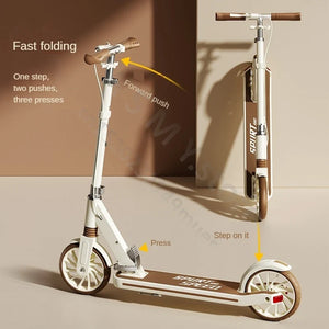 Foldable Kick Scooter for Kids & Adults – 2-Wheel Scooter