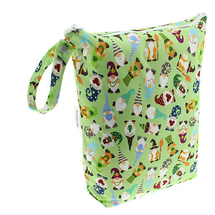 "Colorful wet bags for diapers, shown at angle 4, perfect for keeping baby essentials organized and mess-free."