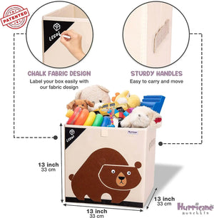 Squared Foldable Storage Box with Animals Multivariant