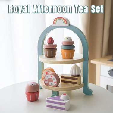 Wooden Toy Afternoon Tea Sweets - MOOGCO Baby