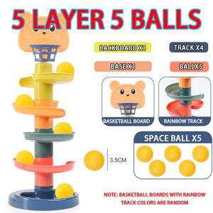 Rotating Toy Tower with Balls for Children Multivariant