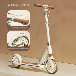 Foldable Kick Scooter for Kids & Adults – 2-Wheel Scooter