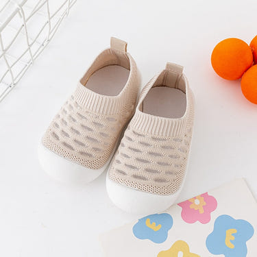 Khaki baby first walkers - soft, comfortable shoes for infants learning to walk. Perfect for little feet!