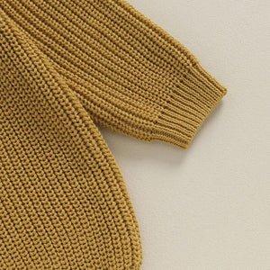 Toddler boys' cotton sweater with "Big Brother" embroidery, long sleeve, loose knitwear, perfect for stylish outfits.