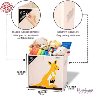 Squared Foldable Storage Box with Animals Multivariant