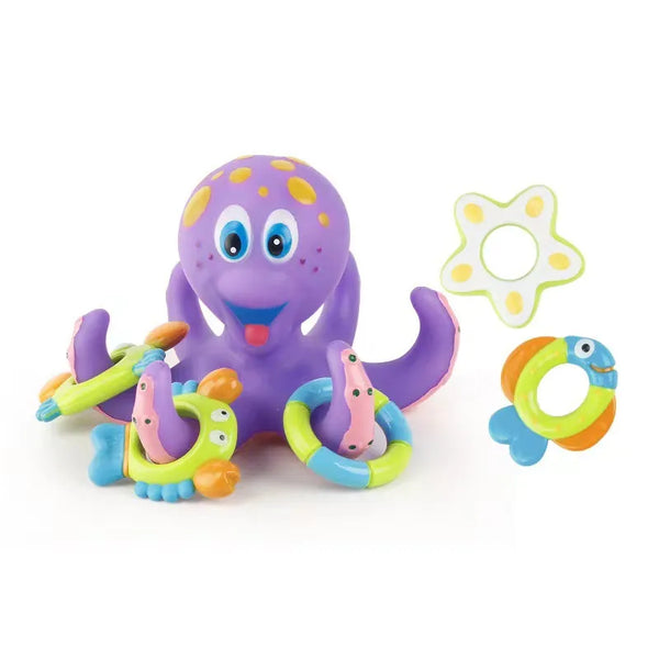 Bath Toy Floating Octopus with Rings - MOOGCO Baby