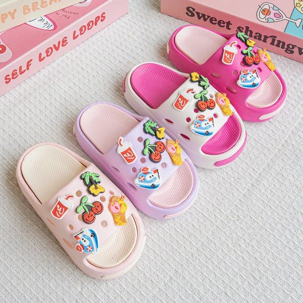 Fruit Kids Slippers – Soft & Non-Slip (Ages 2–9)