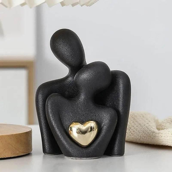 Nordic Decorative Abstract Couple Statue Modern Home Sculpture