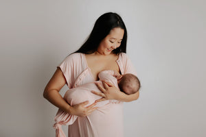 Heavenly Pink Mommy Labor and Delivery Nursing Hospital Gown