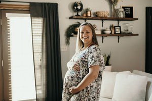 Floral Mommy Labor and Delivery Nursing Hospital Gown