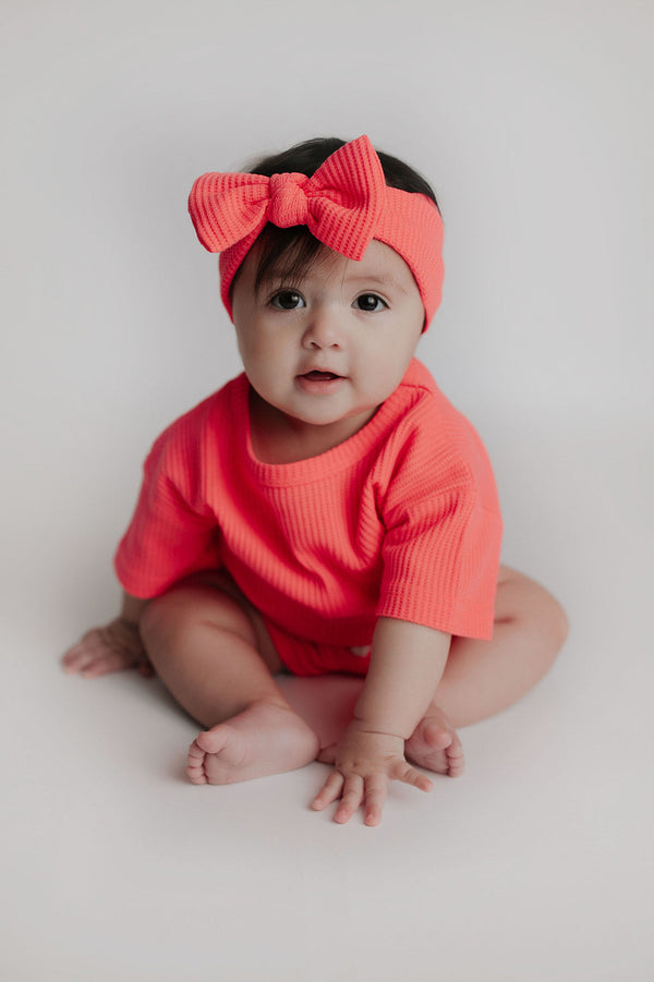 Hot Pink Waffle Headband