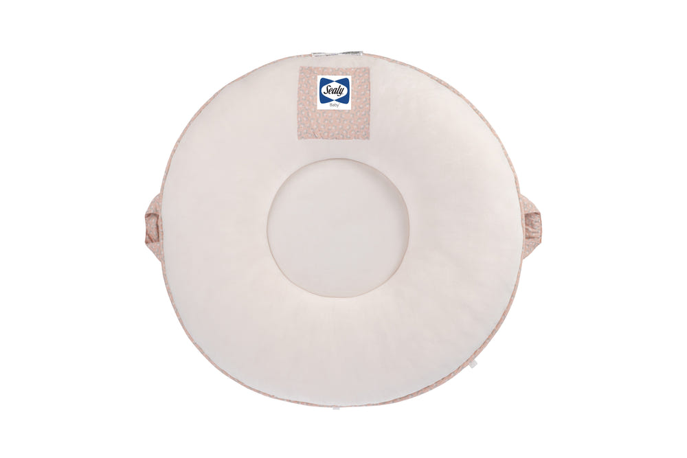 Sealy Children's Floor Cushion in Pink Floral - Comfortable and stylish seating for kids.