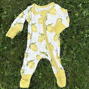 Lemon Bamboo Onesie