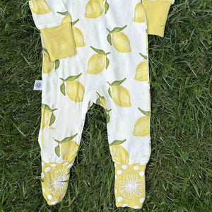 Lemon Bamboo Onesie
