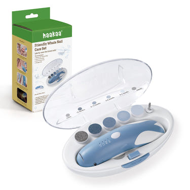 Haakaa Friendly Whale Nail Care Set - Harbour Blue