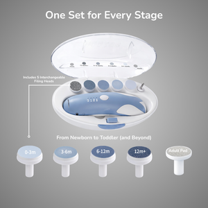 Haakaa Friendly Whale Nail Care Set - Harbour Blue