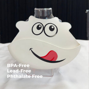 Primo Passi Silicone Baby Bib White Face Adjustable Waterproof