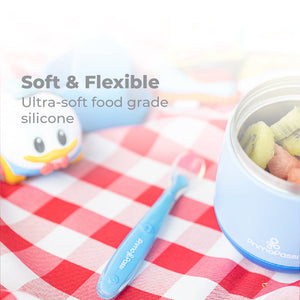 Primo Passi Silicone Spoon 4PK in Blue & Green