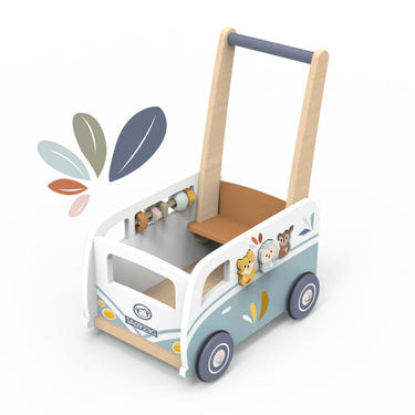 Van Multi-Activity Walker for babies, promoting early learning and motor skills development.