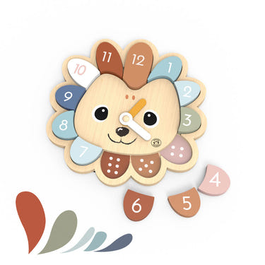 Hedgehog Clock Game for babies - fun early learning toy for developing time skills and coordination.