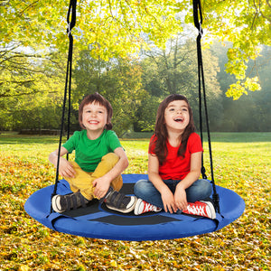 2-in-1 40 inch kids hanging chair swing tent set, perfect for playtime and relaxation, shown at a 25-degree angle.