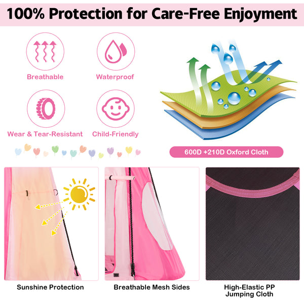 2-in-1 40-inch kids hanging chair swing tent set for fun playtime and relaxation.