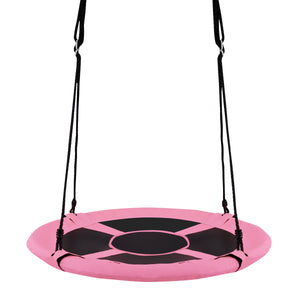 40-inch kids hanging chair swing tent set, 2-in-1 design for fun and relaxation, shown at a 20-degree angle.