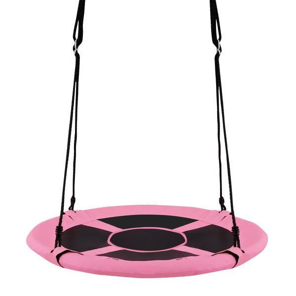 40-inch kids hanging chair swing tent set, 2-in-1 design for fun and relaxation, shown at a 20-degree angle.
