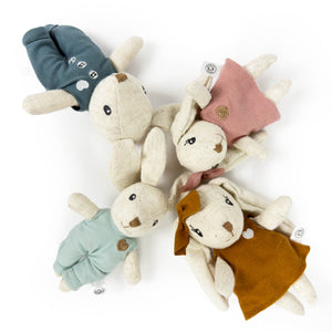 Speedy Monkey Rabbit Family dolls multicolor 4-piece