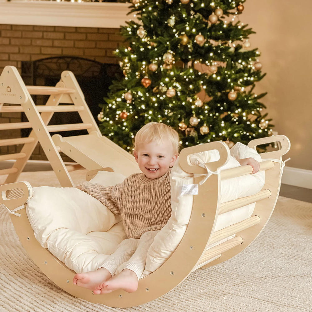 Tiny Land® Thick Padded Play Cushion for babies - soft, safe play mat for comfortable playtime.