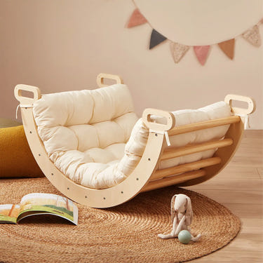 Tiny Land® Thick Padded Play Cushion for babies - soft, safe play mat for comfortable playtime.