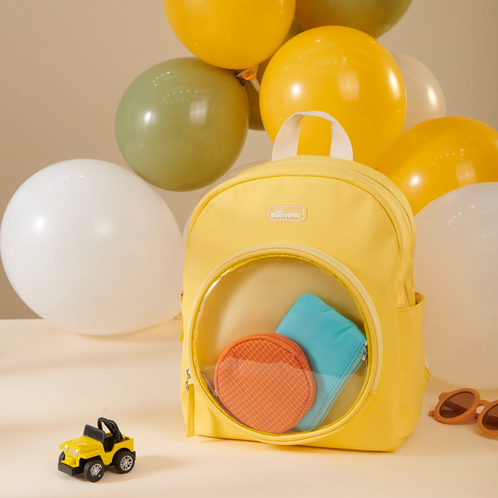Colorful Jelly Adventure Backpack for babies and toddlers, perfect for fun outings and playtime.