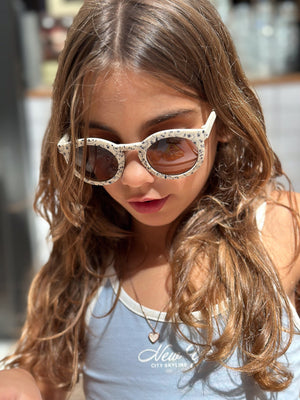 Classic plant-based polarized sunglasses for kids aged 3-8, bendable design, shown at angle 5.