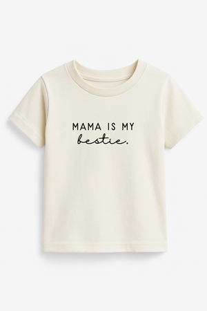Mama Is My Bestie Organic Kids T-shirt