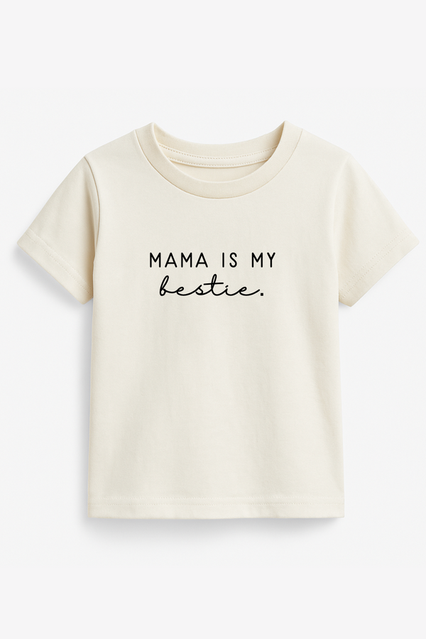 Mama Is My Bestie Organic Kids T-shirt