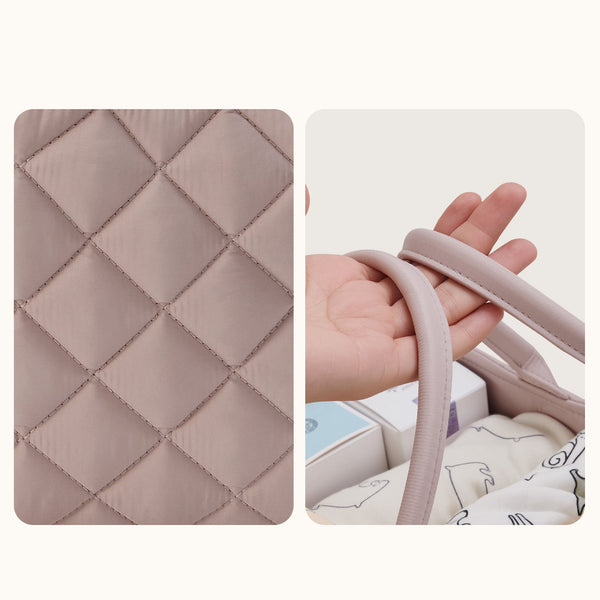 Quilted Diaper Caddy Organizer