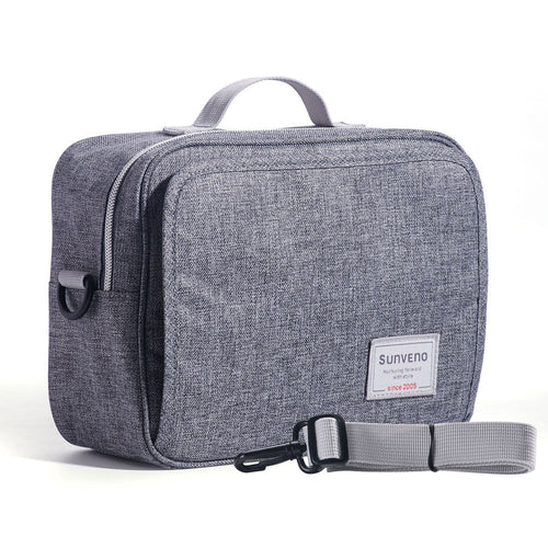 Stylish diaper changing bag with multiple pockets for organized baby essentials, perfect for on-the-go parents.