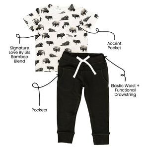 Stetson Bamboo Pocket Tee + Jogger Set