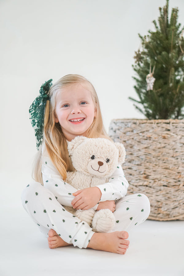 Tiny Trees Ribbed Bamboo 2pc Henley Pajamas