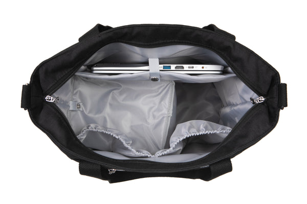 Sarah Wells Suzy Breast Pump Tote - Lightweight Portable Pump Tote with Side Pocket for Wearable & Compact Pumps