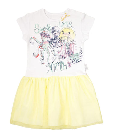 Syrenka Mermaid Yellow Dress for babies, perfect for playful and stylish occasions.