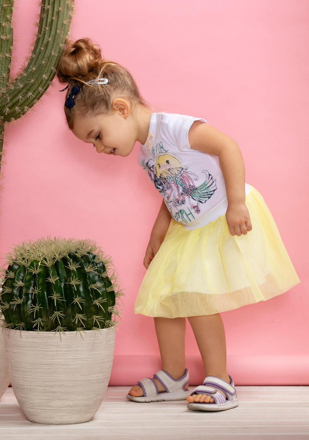 Syrenka Mermaid Yellow Dress for babies, perfect for playful and stylish occasions.