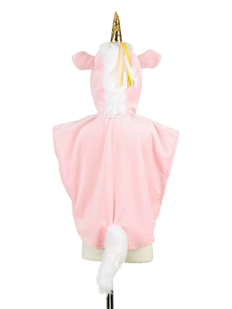 Unicorn costume cape for babies, size 2 yrs, perfect for carnival and festive dress-up fun.