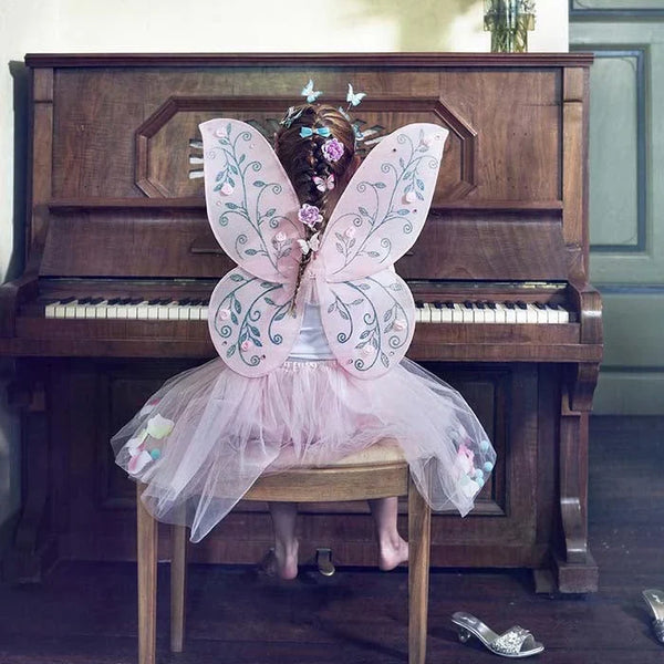 Elody Fairy Costume – Skirt and Wings Set (pink) - Role-Play for Children - sz 3-5 yrs