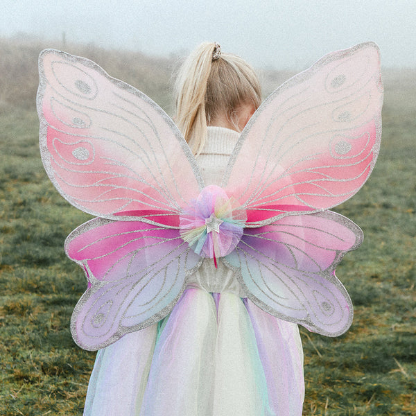 Carlina Fairy Costume–Skirt and Wings Set (multicolor) - Role-Play for Children-sz 3-5 yrs