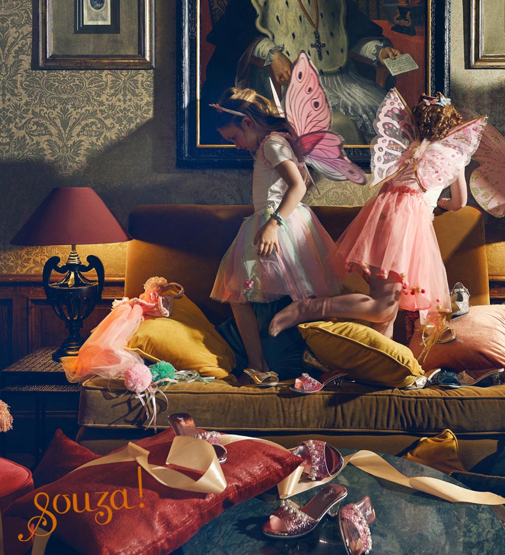 Lusianne Fairy Costume–Skirt and Wings Set (pink) - Role-Play for Children-sz 3-5 yrs