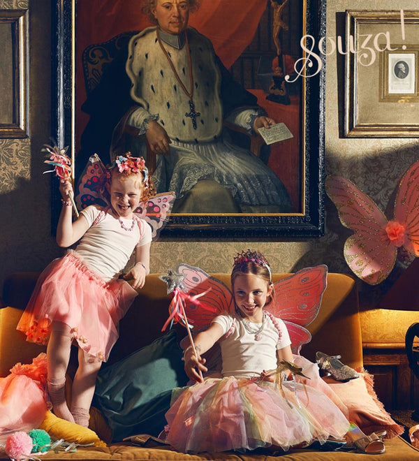 Lusianne Fairy Costume–Skirt and Wings Set (pink) - Role-Play for Children-sz 3-5 yrs